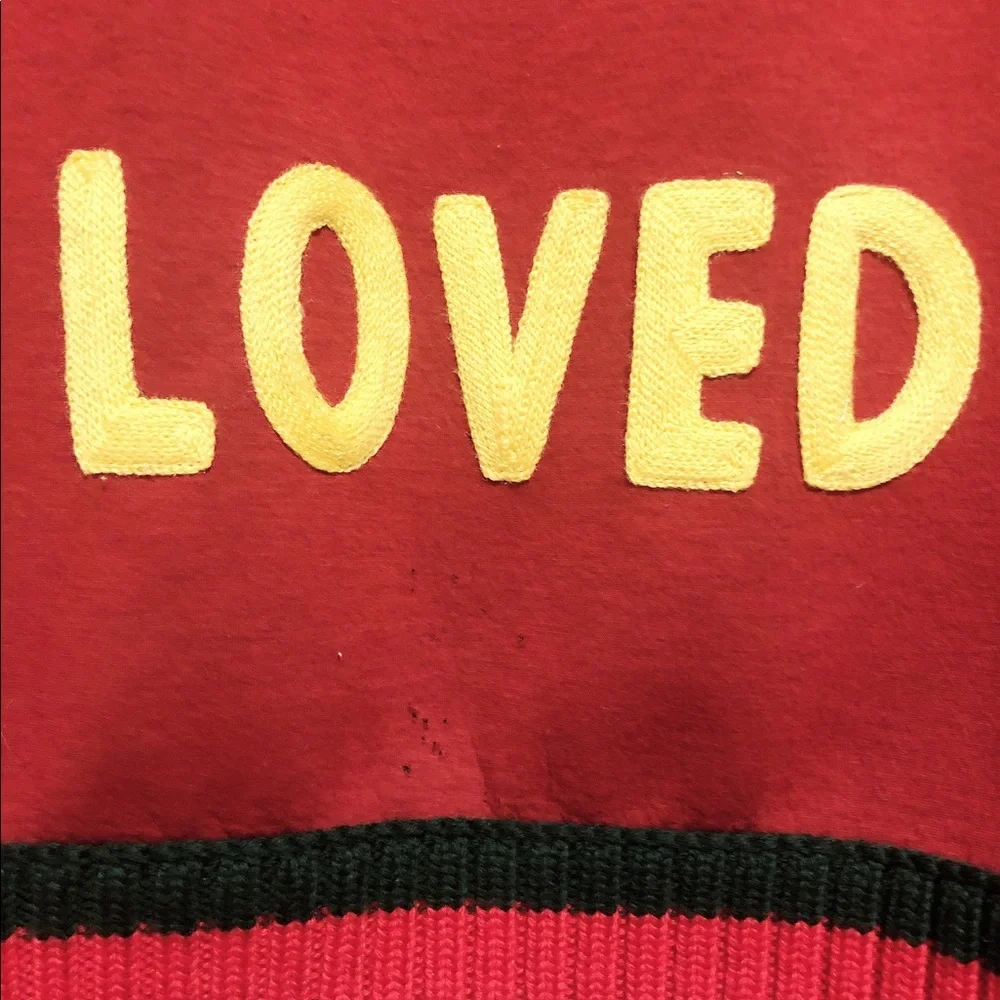 Gucci Red Crewneck Tiger 'LOVED' Sweatshirt - Picture 4 of 4